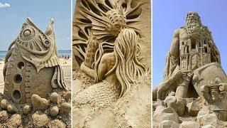 Удивительные скульптуры из песка | Amazing Sand Sculptures