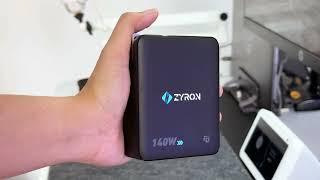 ZYRON 140W Travel Charger: Ultimate Fast Charger for MacBook, iPhone 16 & Samsung S24!