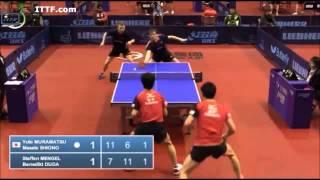 Table Tennis German Open 2014 : Yuto Muramatsu/Masato Shiono vs Benedikt Duda/Steffen Mengel