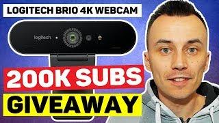 200K Subs Giveaway | Logitech Brio 4K Webcam !!!