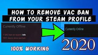 How to Remove VAC Ban from Your Steam Profile 2020