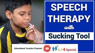 Speech Therapy with Sucking Tool