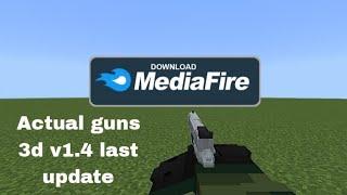 Actual guns v1.4 addon for minecraft 1.20.0 showcase (quick showcase )