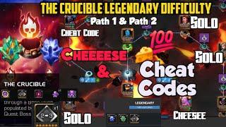 The Crucible Legendary Path 1 & 2 - Cheeesee   & Cheat Codes | Insane Rewards | 7* Deathless Vision