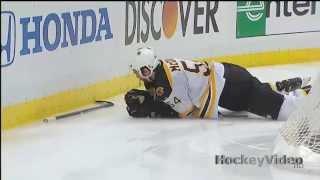 Matt Cooke Checking from behind major on Adam McQuaid . June 1, 2013