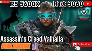 Assassin's Creed Valhalla BENCHMARK TEST R5 5600X + RTX 3060 (MEDIUM/HIGH/VERY HIGH/ULTRA HIGH )