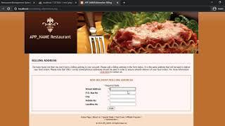 Restaurant Management System in PHP/MySQLi Installation Demo