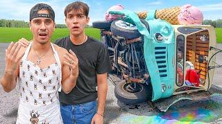 Angry Driver CRASHES Into My Ice Cream Shop!