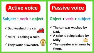 Active and Passive Voice ️ Easy Explanation with Examples