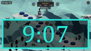 Snow Drift (Glitchless) in 9:07 [Current WR] - Poly Bridge Speedrun