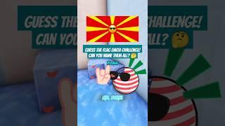 Guess the Flag Emoji Challenge!  Can You Name Them All? #countryball #short #america #usa