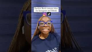 Faceless Reels Content Ideas for IG and TikTok
