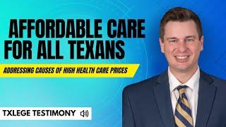 Texas 2036 addresses one of the underlying causes of high health care prices in TX