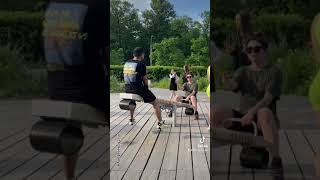 Пранк над парой/нагнулась , парень засмотрелся prank/reaction/humor/comedy/fitness samka