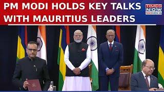 PM Narendra Modi's 2nd Day Of Mauritius Visit, Meets Senior Leaders; Delegation Talks Underway