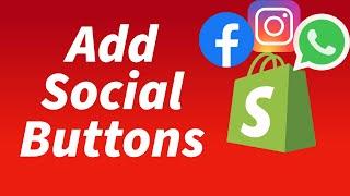 How to Add Social Media Buttons on Shopify (Free)