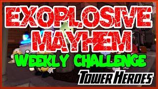 Explosive Mayhem (Volcano Valley) Weekly Challenge in Roblox Tower Heroes