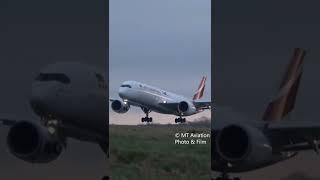 Air Mauritius A350 landing, CDG #aviation #planespotting #airbus #airbusa350