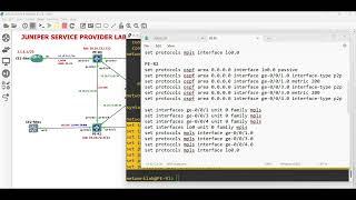 JUNIPER(JUNOS) Service Provider Lab Basic OSPF, MPLS-LDP, iBGP-VPNV4