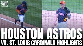 Houston Astros vs. St. Louis Cardinals 2025 Spring Training Game Highlights | Jose Altuve Blasts HR