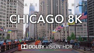 Driving 3 hours in Chicago 8K - Dolby Vision HDR