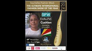 Seychelles Fashion Week 2024: Young Designers Evaline Cushion and Fazila Ernesta from SIAD.