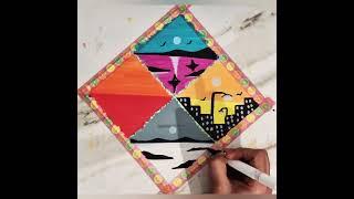 #Amazing acrylic painting arts beginners satisfying video step by step easy method #shortsvideo
