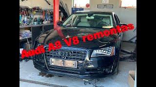 Sutaisėm ir Užvedėm 400 kW Audi A8: Pirmasis Važiavimas Po Remonto!