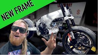 I go in DEBT for a new frame for my Kawasaki zx 10r rebuild
