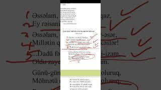 S.Ə.Şirvani "Qafqaz müsəlmanlarına xitab". 8 sinif ədəbiyyat dərsliyindən.