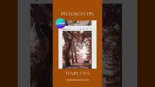 Autumn Themed Pinterest Pin Canva Templates | Canva Autumn Themed Pinterest Template | Fall Design