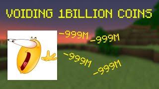 Voiding 1 Billion coins (hypixel skyblock)