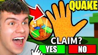 How to get the QUAKE GLOVE & BLASTING OFF AGAIN BADGE in SLAP BATTLES (Roblox)