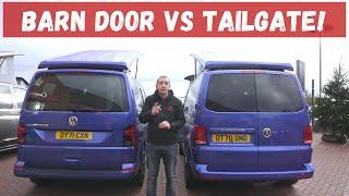 Barn door vs Tailgate on a  VW Campervan