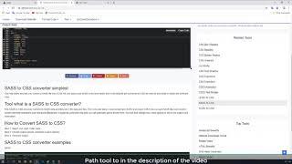 Online SASS To CSS Converter
