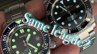 Comparing the Seiko SLA045 MarineMaster 300 with the Rolex 116600 Sea-Dweller 4000