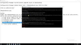 SCCM CB 1706 - Configuration Manager Current Branch upgrade stuck in downloading process