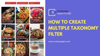 How to Make Multiple Taxonomies/Categories Filter | Wordpress