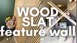Easy Wood Slat Feature Wall for Cheap!
