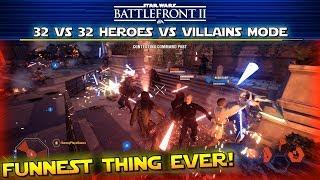 Star Wars Battlefront 2 - 32 vs 32 Heroes vs Villains Instant Action!