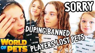 REACTING TO NoniNoni9035 SORRY VIDEO ABOUT DUPING in World Of Pets Game