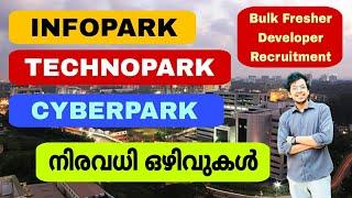 Infopark/Cyberpark/Technopark  നിരവധി ജോലി ഒഴിവുകൾ | Job vacancy malayalam | Jobhunter