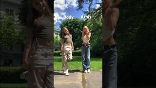 Arms or Body  #viral #dance #friendship #trend #ytshorts #fyp