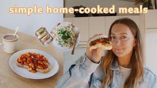 What I ate in a few days (simple home-cooked vegan meals) 