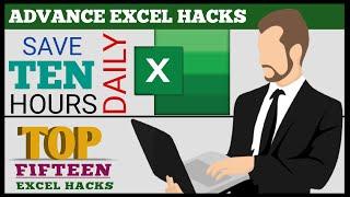 Top 15 Excel Hacks | डेली के 10 घंटे आप सेव होने वाले हैं | Never Seen Before This Type Excel Hack