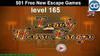 [Walkthrough] 501 Free New Escape Games level 165 - Lonely house escape - Complete Game