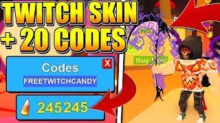 HOW TO GET THE TWITCH SKIN + 20 CODES IN ROBLOX MINING SIMULATOR!