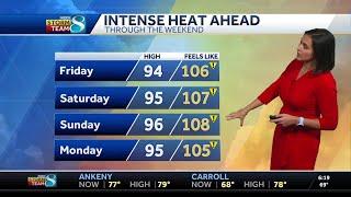 Iowa weather: Hot temperatures coming to Iowa
