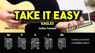 Take It Easy - Eagles | Easy Guitar Chords Tutorial For Beginners (CHORDS & LYRICS) #guitarlesson