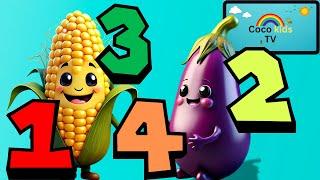 Learn counting 1 to 10 with vegetables by Coco kids tv I Educational and learning videos for kids